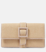Manolo Blahnik Maycap raffia clutch. Shop Manolo Blahnik Clutches for women now.
