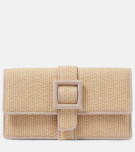 Manolo Blahnik Maycap raffia clutch. Shop Manolo Blahnik Clutches for women now.
