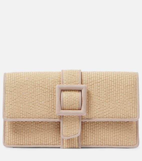 Manolo Blahnik Maycap raffia clutch. Shop Manolo Blahnik Clutches for women now.