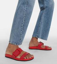 Manolo Blahnik Mayfu croc-effect leather sandals