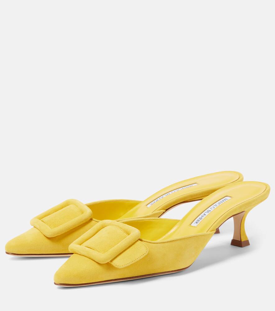 Manolo Blahnik Maysale 50 leather mules