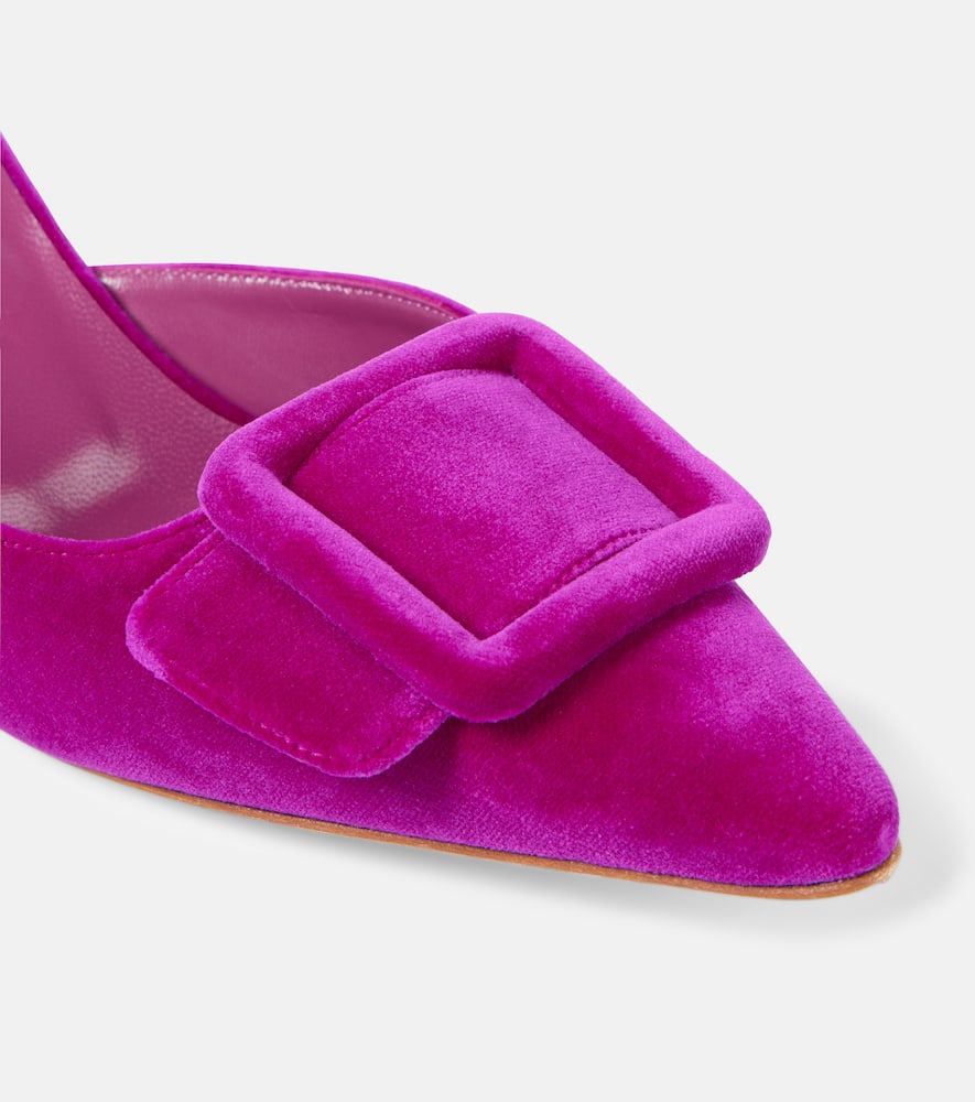 Manolo Blahnik Maysale 50 velvet mules