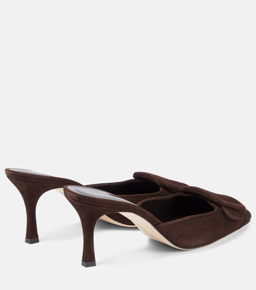 Manolo Blahnik Maysale 70 suede mules