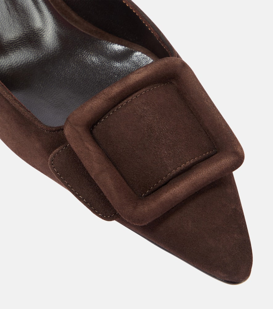 Manolo Blahnik Maysale 70 suede mules