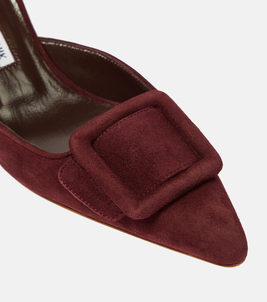 Manolo Blahnik Maysale 70 suede mules