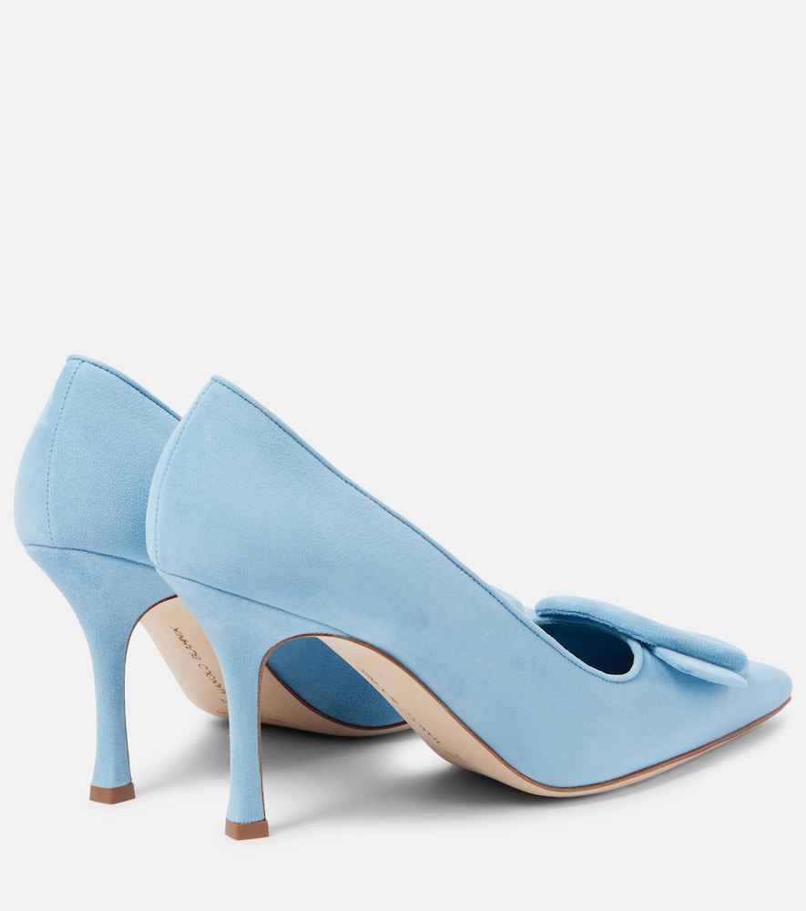 Manolo Blahnik Maysale 90 suede pumps
