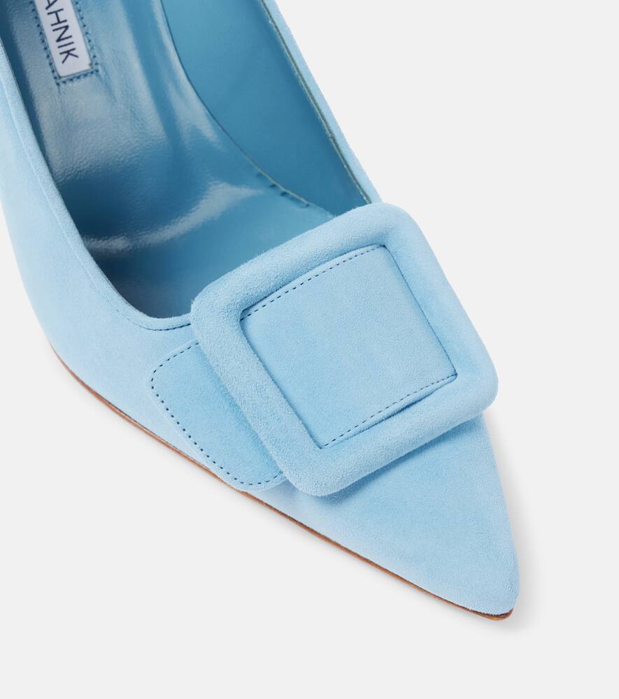 Manolo Blahnik Maysale 90 suede pumps