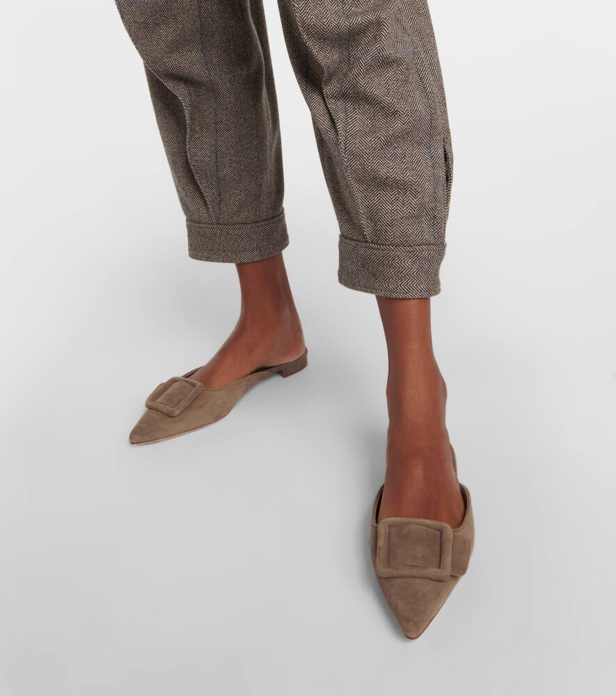 Manolo Blahnik Maysale suede mules