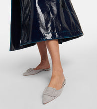 Manolo Blahnik Maysale suede mules