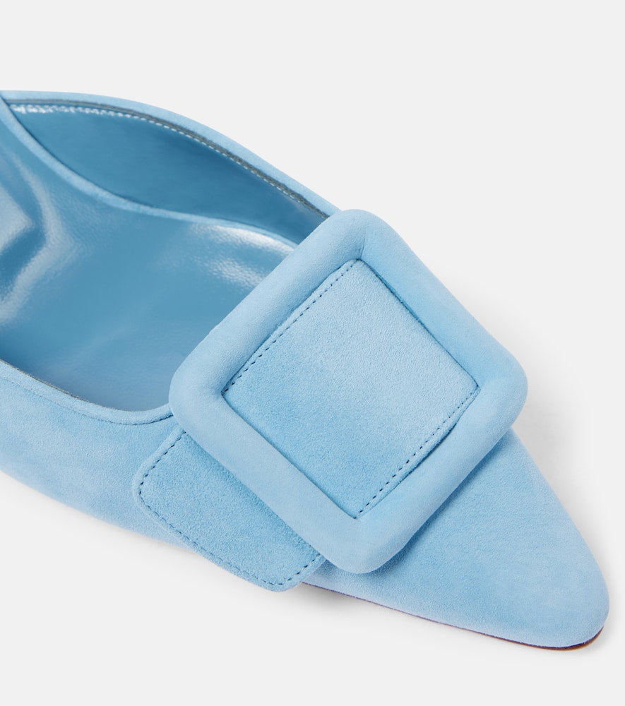 Manolo Blahnik Maysale suede mules
