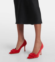 Manolo Blahnik Maysale velvet pumps