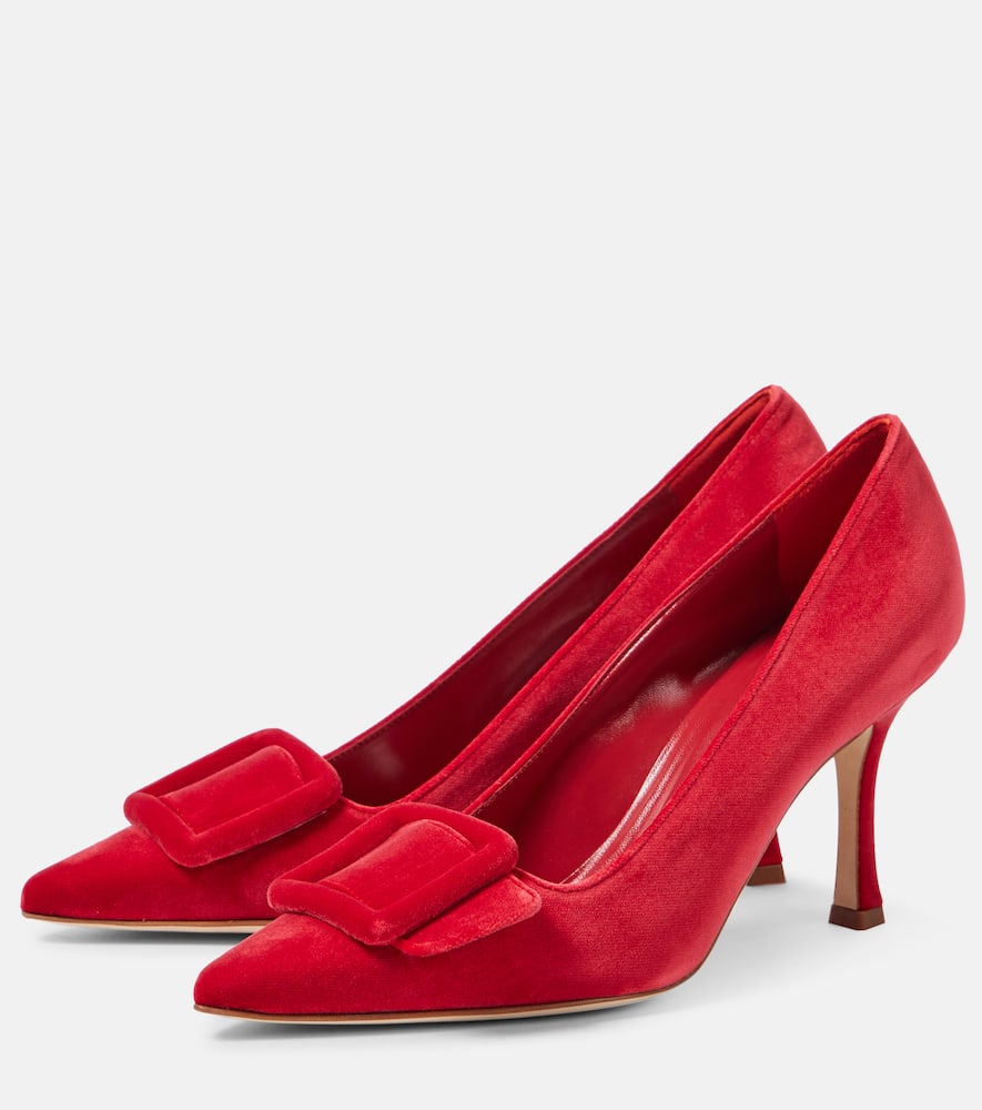 Manolo Blahnik Maysale velvet pumps