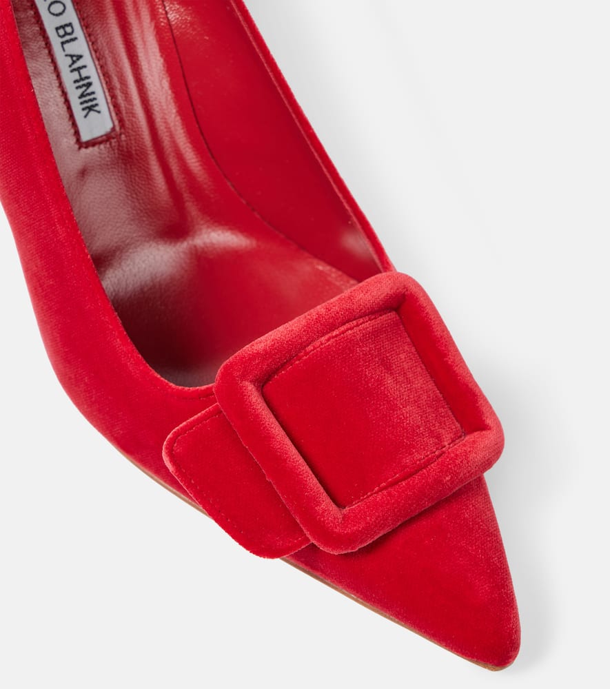 Manolo Blahnik Maysale velvet pumps