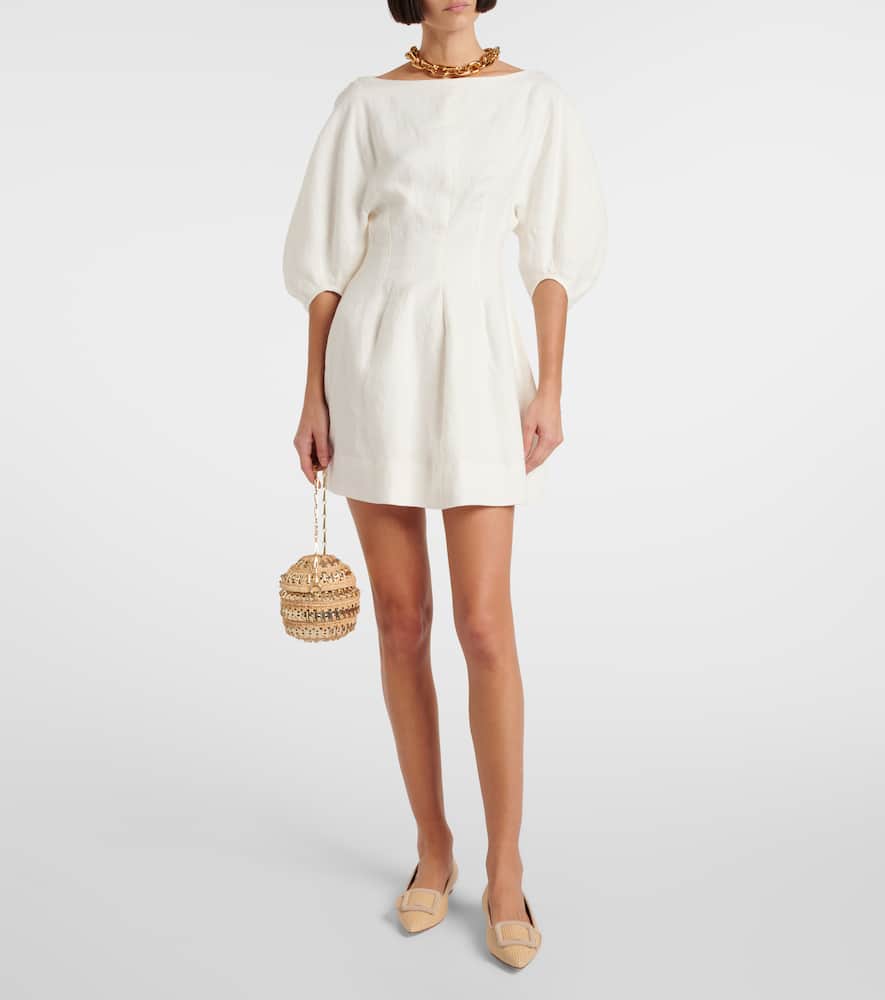 Manolo Blahnik Maysalepumpflat raffia ballet flats