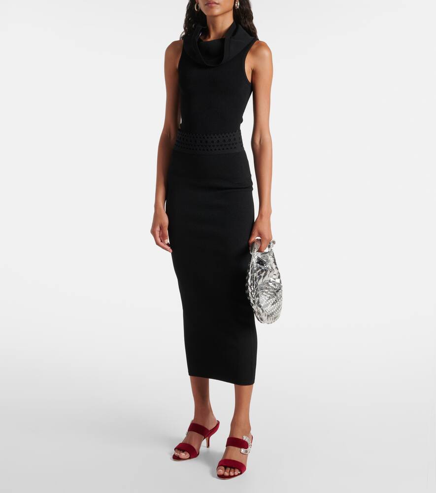 Manolo Blahnik Memonia embellished velvet mules
