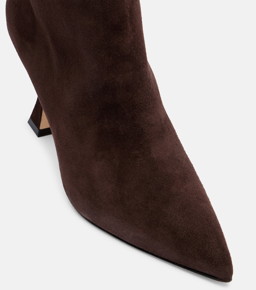 Manolo Blahnik Miralonepla 90 suede knee-high boots