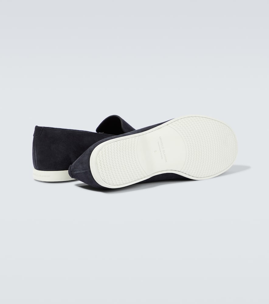 Manolo Blahnik Monaco suede loafers