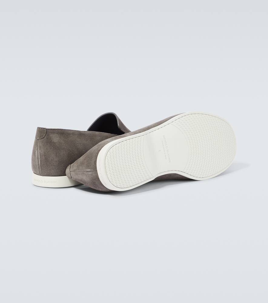 Manolo Blahnik Monaco suede loafers