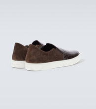 Manolo Blahnik Nadores croc-effect leather sneakers