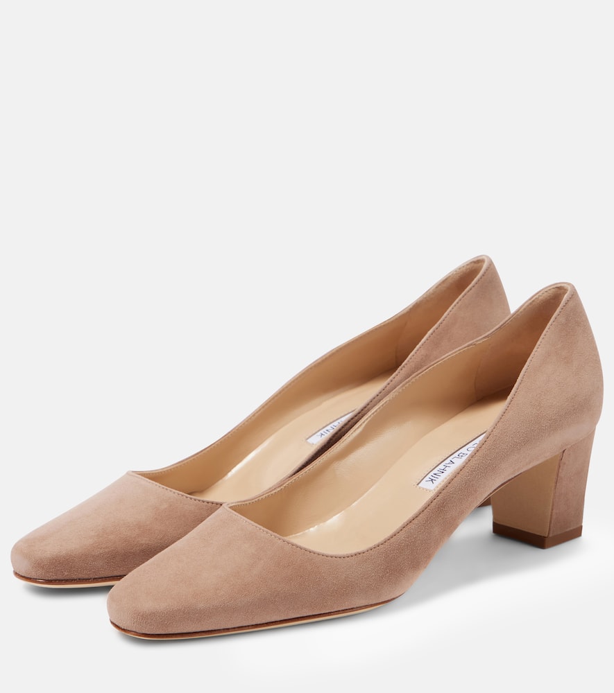 Manolo Blahnik Okkatopla suede pumps