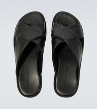 Manolo Blahnik Otawi leather slides