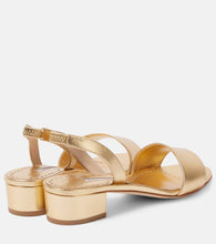 Manolo Blahnik Patopia 30 metallic leather sandals