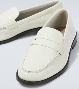 Manolo Blahnik Perry leather penny loafers