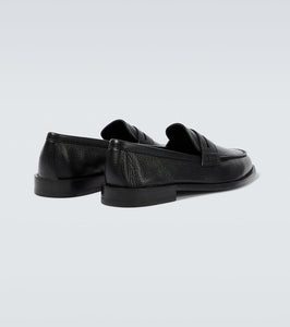 Manolo Blahnik Perry leather penny loafers