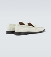 Manolo Blahnik Perry leather penny loafers