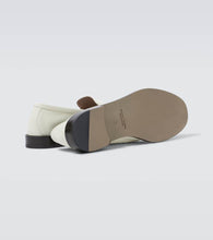 Manolo Blahnik Perry leather penny loafers