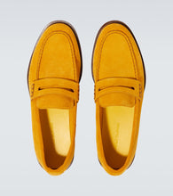 Manolo Blahnik Perry suede penny loafers