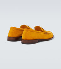 Manolo Blahnik Perry suede penny loafers