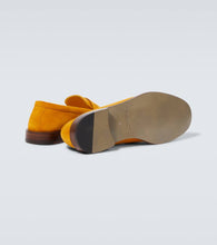 Manolo Blahnik Perry suede penny loafers