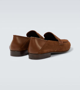 Manolo Blahnik Plymouth suede penny loafers