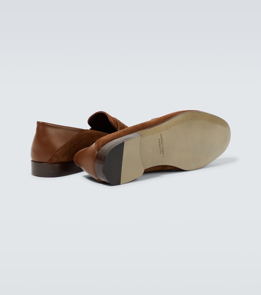 Manolo Blahnik Plymouth suede penny loafers