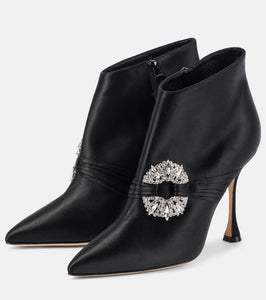Manolo Blahnik Prabina 105 embellished ankle boots