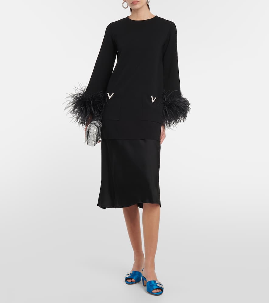 Manolo Blahnik Prinap 50 embellished satin mules