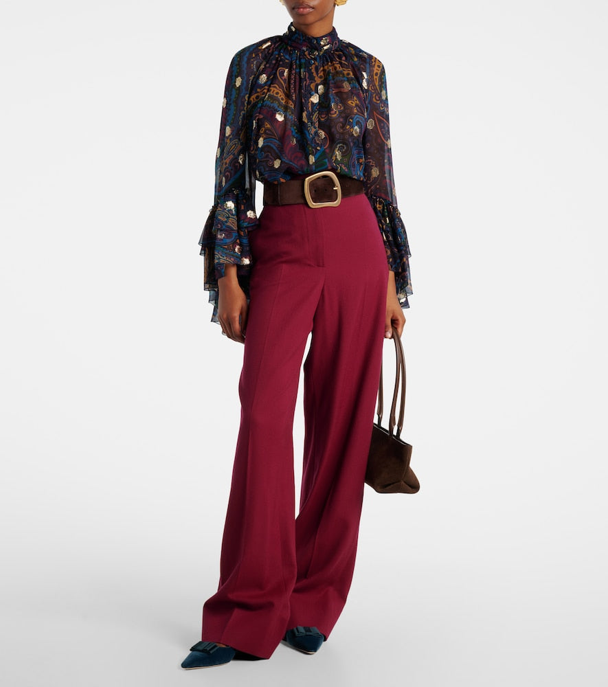 Manolo Blahnik Reador velvet ballet flats
