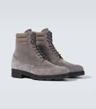 Manolo Blahnik Sapele suede lace-up boots