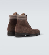Manolo Blahnik Sapele suede lace-up boots