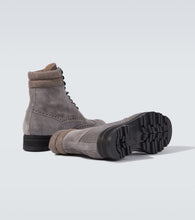 Manolo Blahnik Sapele suede lace-up boots