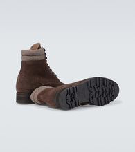 Manolo Blahnik Sapele suede lace-up boots