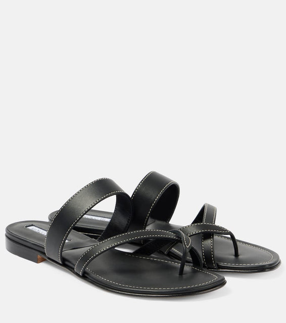 Manolo Blahnik Susacru leather thong sandals