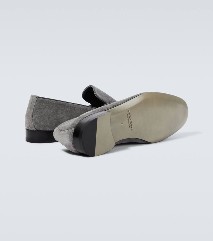 Manolo Blahnik Truro suede loafers