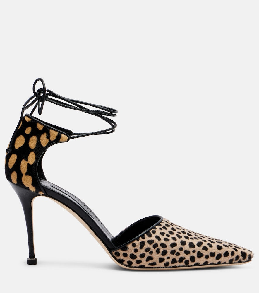 Manolo Blahnik Gambis printed calf hair pumps in Black - High-Heel Pumps
