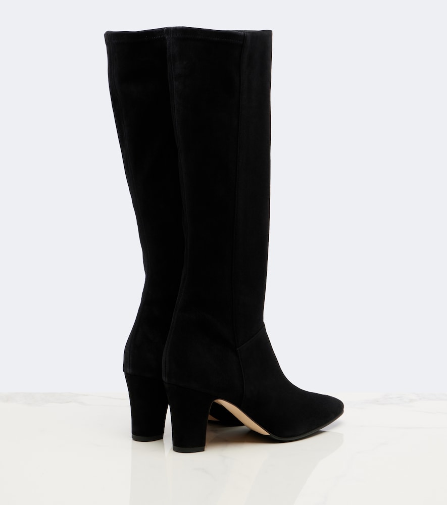 Manolo Blahnik Pitana suede knee-high boots (Black) - Knee-high Boots