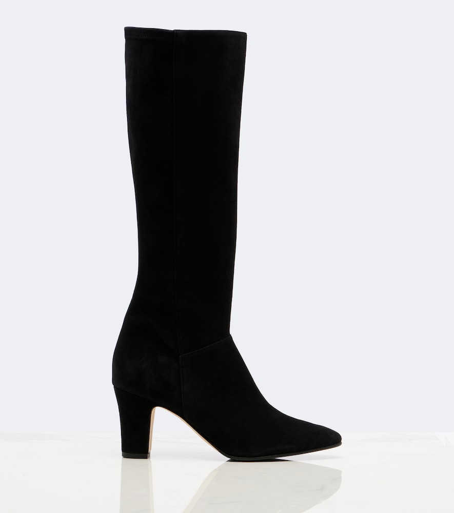 Manolo Blahnik Pitana suede knee-high boots (Black) - Knee-high Boots