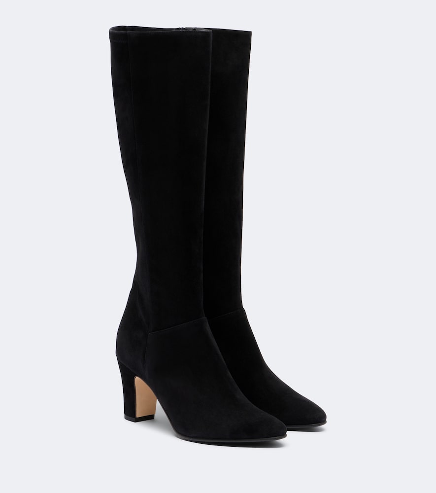 Manolo Blahnik Pitana suede knee-high boots (Black) - Knee-high Boots