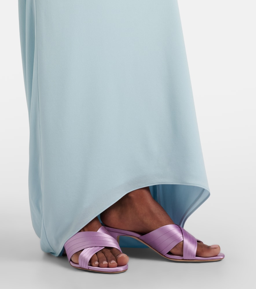 Manolo Blahnik Viera 50 satin mules (Pink) - Heeled Sandals