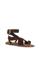 Mansur Gavriel Ankle Strap Sandal in Chocolate